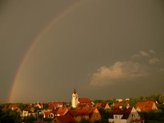 Piękna tęcza Pyskowice 19.08.2011 godz.19