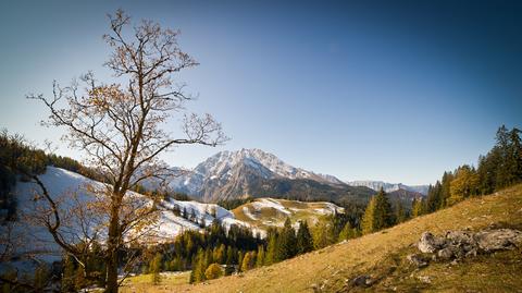 Grubość pokrywy śnieżnej w Alpach (TVN Meteo)