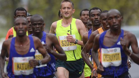 Henryk Szost, mistrz Polski i pierwszy Polak na mecie Orlen Warsaw Marathon