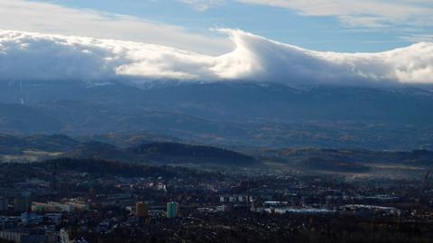 Wał fenowy nad Karkonoszami