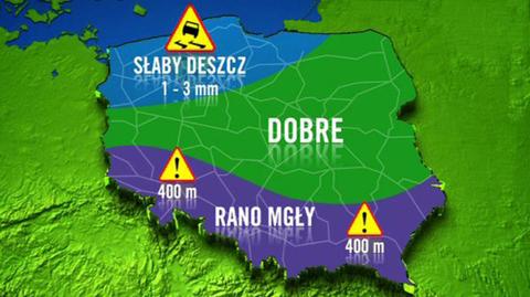 Prognoza pogody TVN Meteo dla kierowców - dzień