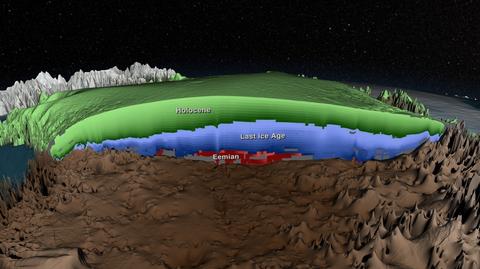 Wizualizacja NASA: mapa 3D pokrywy lodowej Grenlandii