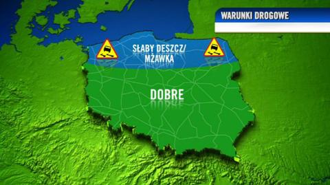 Warunki drogowe w ciągu dnia