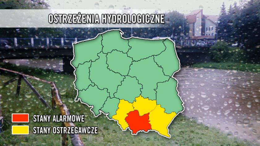 Ostrzeżenia hydrologiczne dla Polski na czwartek, konkerencja prasowa IMGW / TVN24
