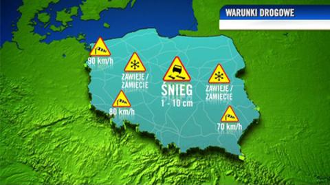 Prognoza TVN Meteo dla kierowców na środę 15.02