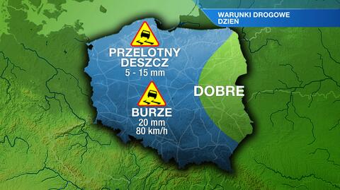 Warunki drogowe we wtorek 22.04