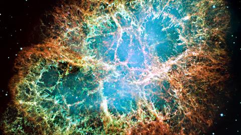 Symulacja wybuchu supernowej (NASA)
