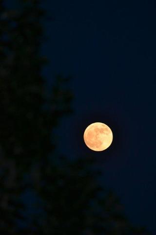 Super Księżyc widziany z Bemowa