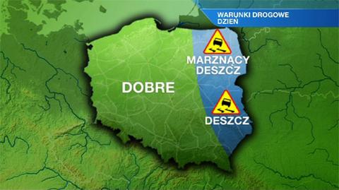 Warunki drogowe w ciągu dnia