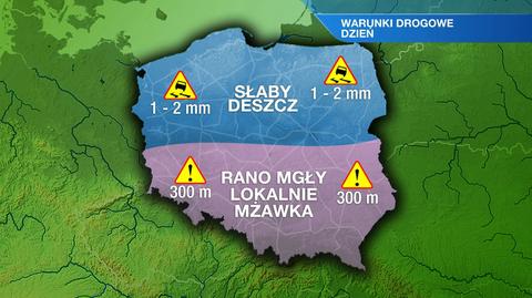 Warunki drogowe na sobotę 23.11