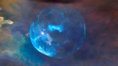 Mgławica Bańka uchwycona przez Kosmiczny Teleskop Hubble'a