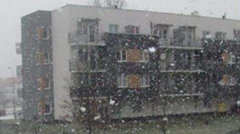 We Wrocławiu spadł śnieg/TVN24