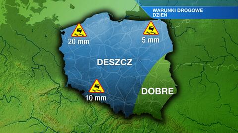 Warunki drogowe we wtorek 3.06