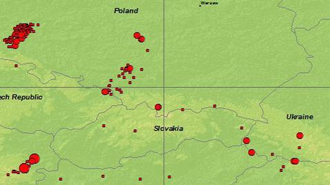 Trzęsienie ziemi w okolicy Bełchatowa (materiał archiwalny)