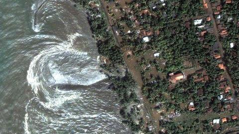 22 godziny z życia fali tsunami (NASA)