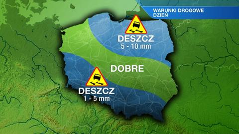 Warunki drogowe we wtorek