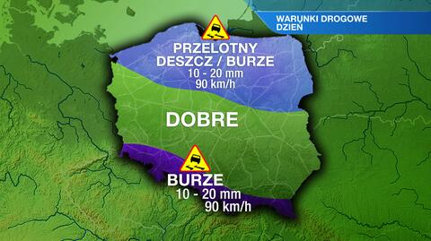 Warunki drogowe w niedzielę 20.07