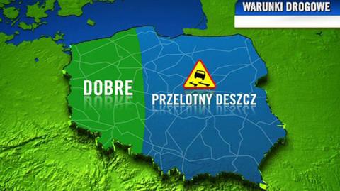 Prognoza pogody TVN Meteo dla kierowców na dzień, 14.10