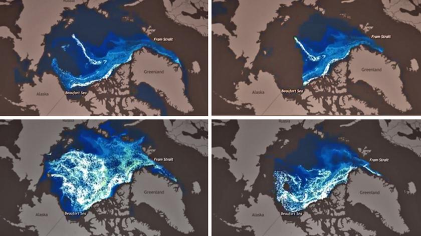 27 lat w minutę. Jak kurczyła się pokrywa lodowa Arktyki