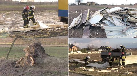 Zniszczenia spowodowane wiatrem w województwie lubelskim