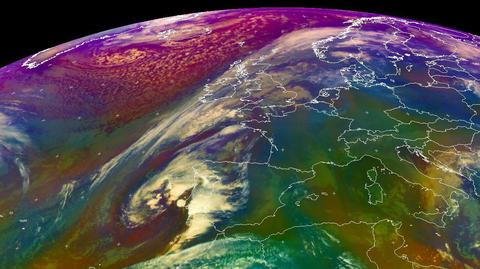 Front burzowy nad Portugalią 16 listopada br. (EUMETSAT)