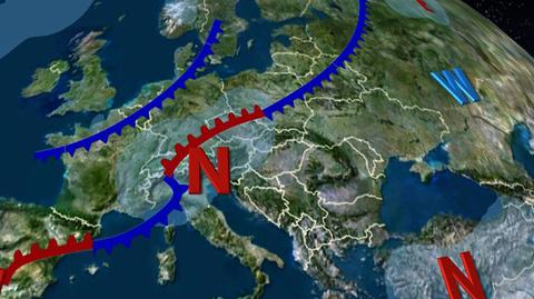 Front atmosferyczny rządzi w Polsce (TVN24)