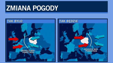 Zmiana pogody w Polsce (TVN24)