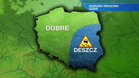 Warunki drogowe w dzień 22.02