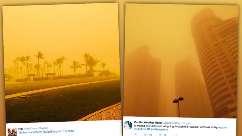 Burza piaskowa w Dubaju