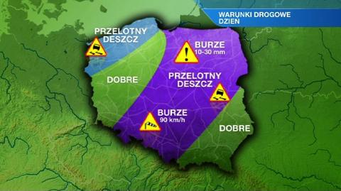 Prognoza pogody dla kierowców na dzień 17.06