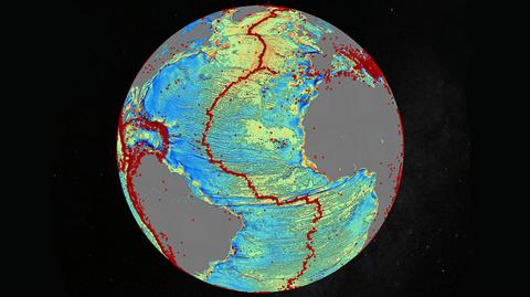 Nowa mapa dna oceanów uwzględnia m.in. wiele pasm górskich