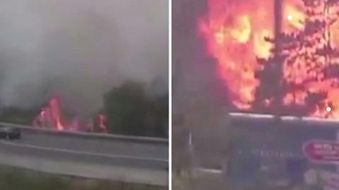 Wielki pożar w Bułgarii, zagrożeni turyści