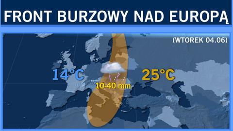 Będą kolejne krótkotrwałe, intensywne opady deszczu (TVN24)