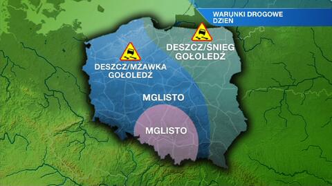 Prognoza pogody TVN Meteo dla kierowców na niedzielę