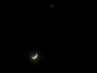 Księżyc i Wenus.