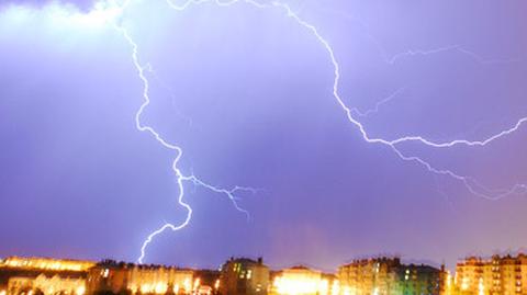 W nocy w Polsce można było zaobserwować burze