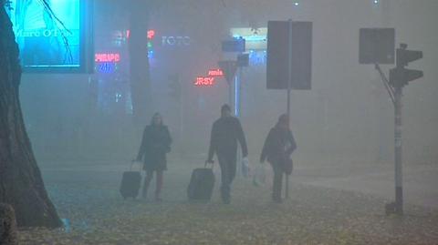 Poranna mgła w Szczecinie (TVN24)