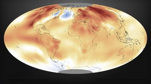 Anomalie temperatury na świecie