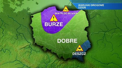Prognoza pogody dla kierowców na dzień 
