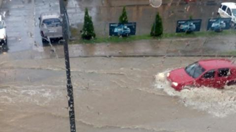 Powodzie w Słupsku sparaliżowały miasto