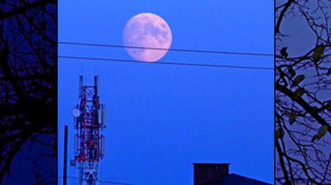 "Pełnia mroźnego Księżyca" zachwyciła internautów
