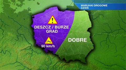 Warunki drogowe w ciągu dnia