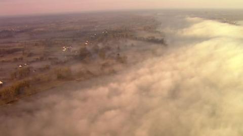 Zamglona Warszawa. Jak z obrazka (TVN24)