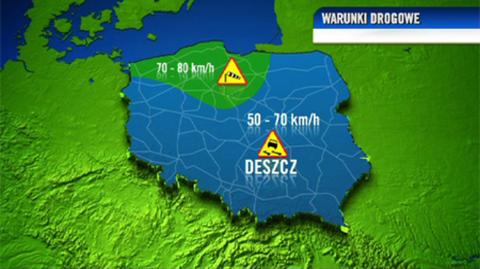 Prognoza pogody TVN Meteo dla kierowców - dzień