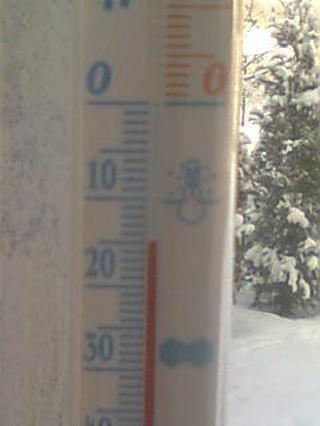 Niedziela godz.9.00 zimno temperatura -15