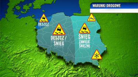 Prognoza pogody TVN Meteo dla kierowców - dzień