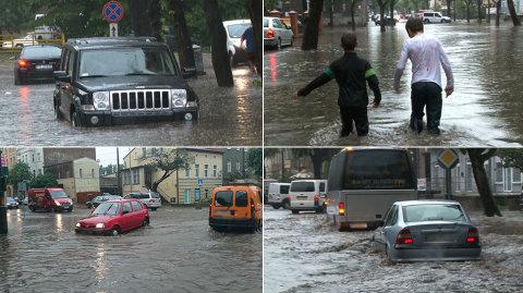Powódź w Gorzowie po ulewnych deszczach