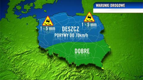 Warunki drogowe w dzień