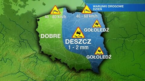 Warunki drogowe w czwartek 19.02