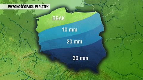 "Poniedziałek ma być oddechem od intensywnych opadów"